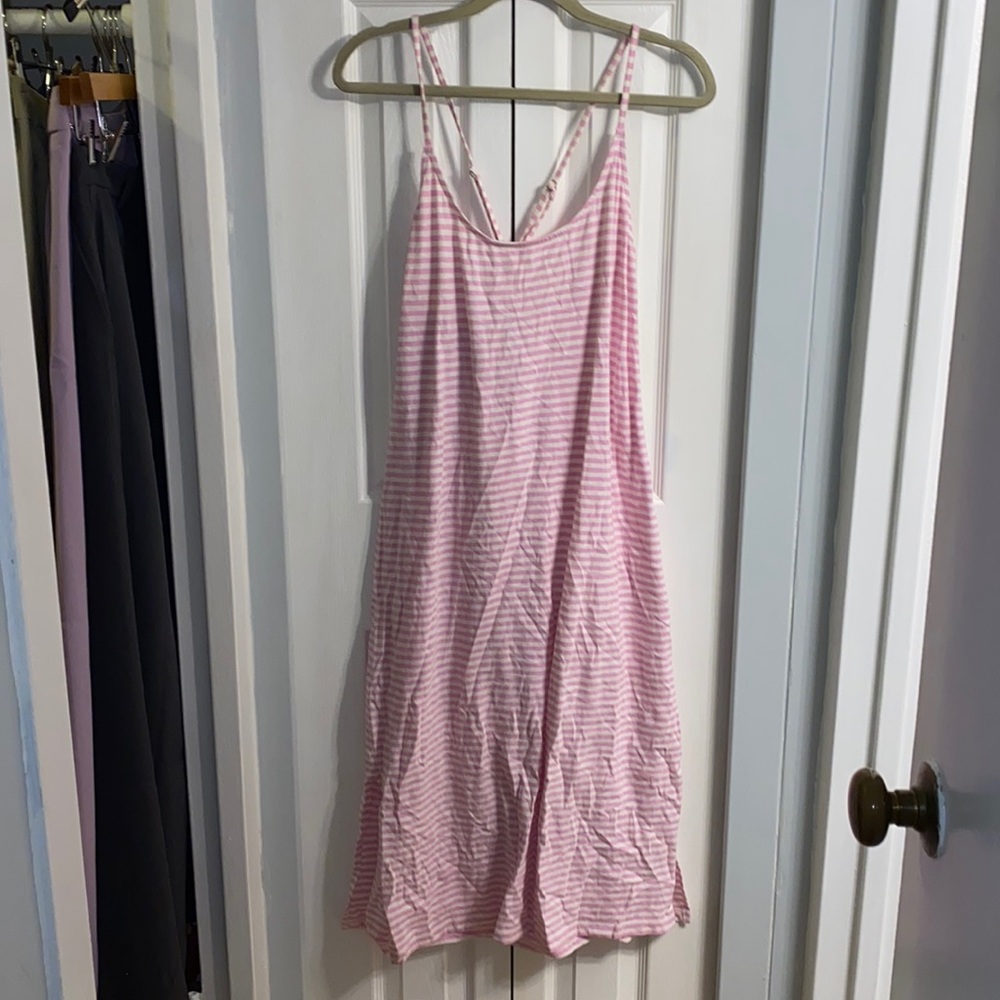 J Crew Midi Striped Dress